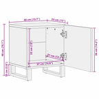 Bedside Cabinet Walnut 40 x 33 x 46 cm Solid Acacia wood