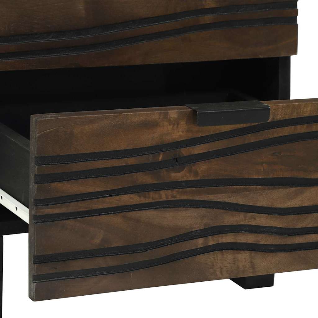 Bedside Cabinet Walnut 40 x 33 x 46 cm Solid Acacia wood