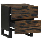 Bedside Cabinet Walnut 40 x 33 x 46 cm Solid Acacia wood