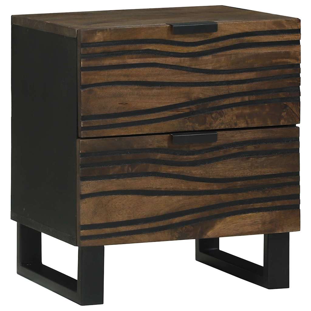 Bedside Cabinet Walnut 40 x 33 x 46 cm Solid Acacia wood