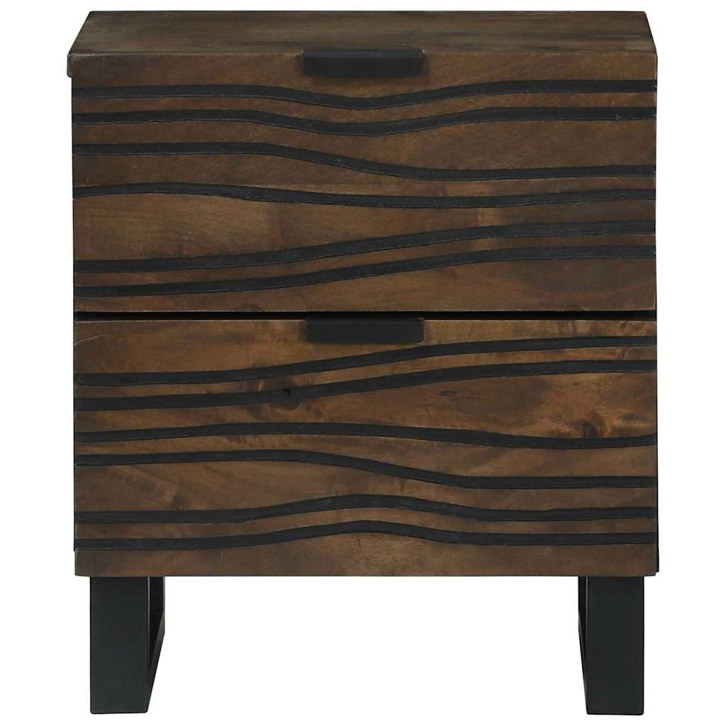 Bedside Cabinet Walnut 40 x 33 x 46 cm Solid Acacia wood