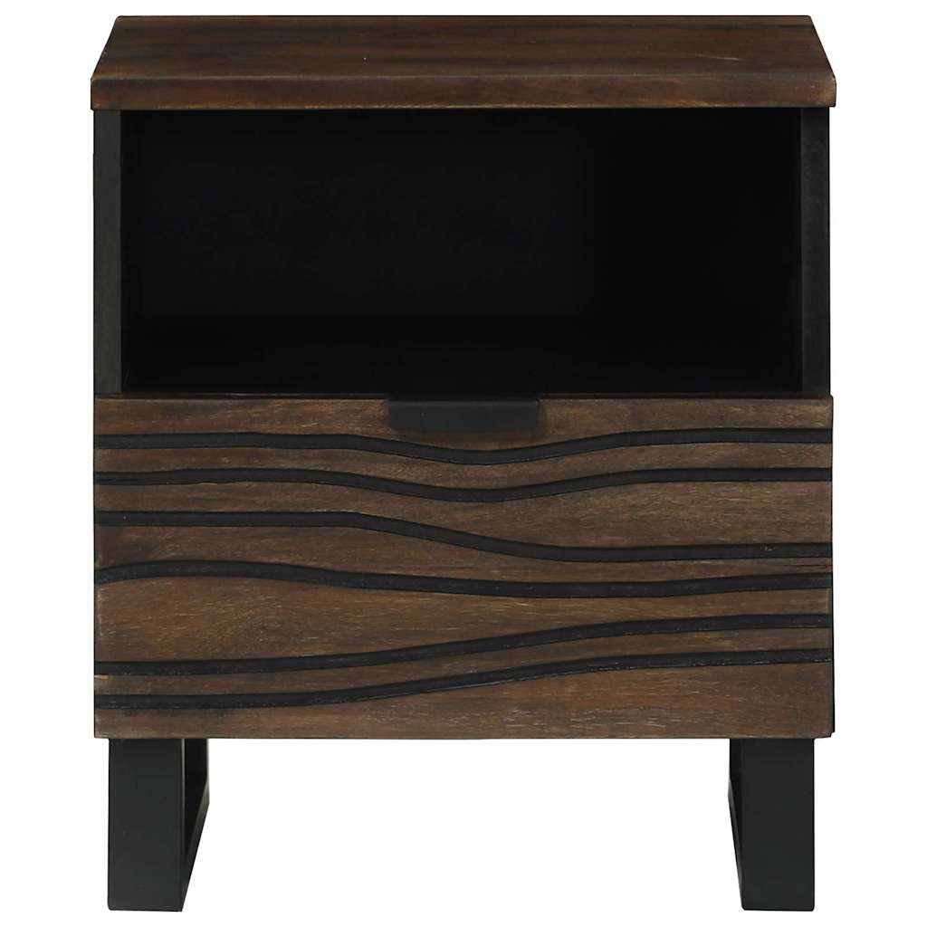Bedside Cabinet Walnut 40 x 33 x 46 cm Solid Acacia wood