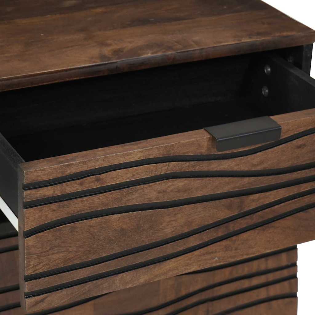 Bedside Cabinet Walnut 50 x 33 x 60 cm Solid Acacia wood