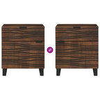 Bedside Cabinet Walnut 50 x 33 x 60 cm Solid Acacia wood