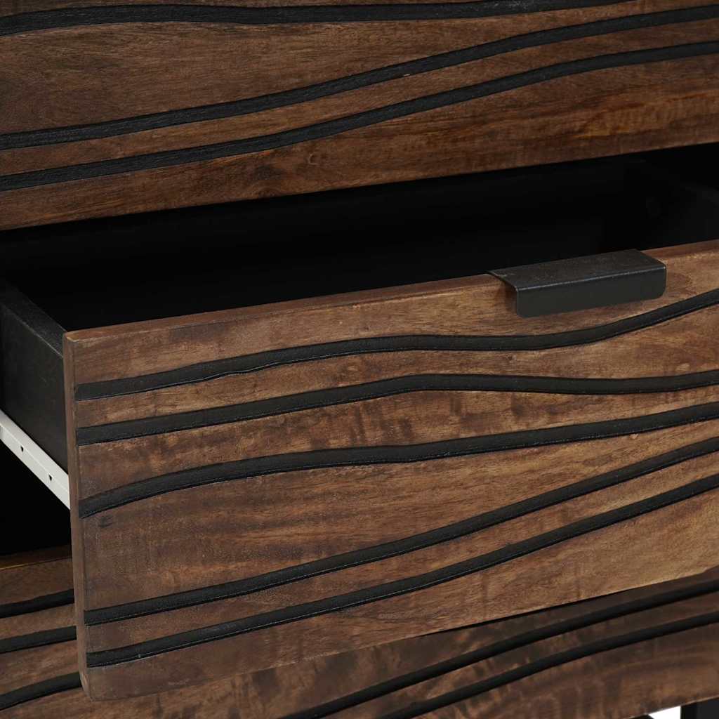 Bedside Cabinet Walnut 50 x 33 x 62 cm Solid Acacia wood