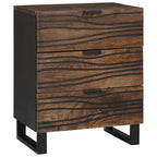 Bedside Cabinet Walnut 50 x 33 x 62 cm Solid Acacia wood