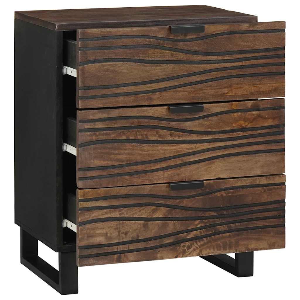 Bedside Cabinet Walnut 50 x 33 x 62 cm Solid Acacia wood