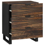 Bedside Cabinet Walnut 50 x 33 x 62 cm Solid Acacia wood
