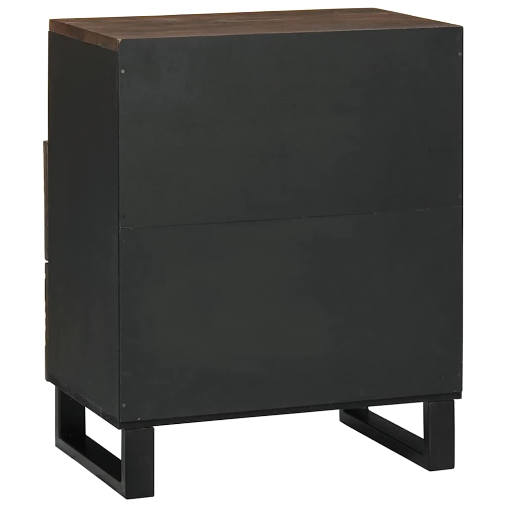 Bedside Cabinet Walnut 50 x 33 x 62 cm Solid Acacia wood