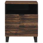 Bedside Cabinet Walnut 50 x 33 x 62 cm Solid Acacia wood
