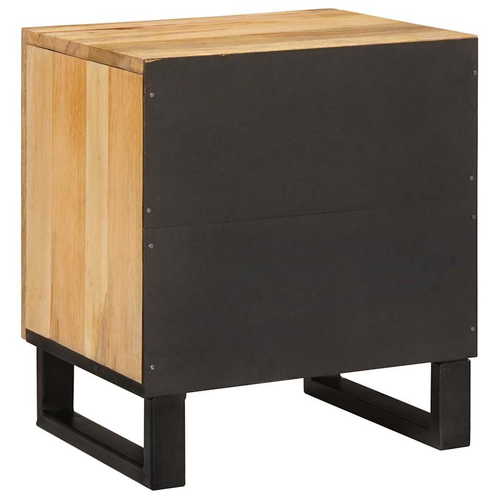 Bedside Cabinet Natural 40 x 33.5 x 46 cm Solid Mango Wood