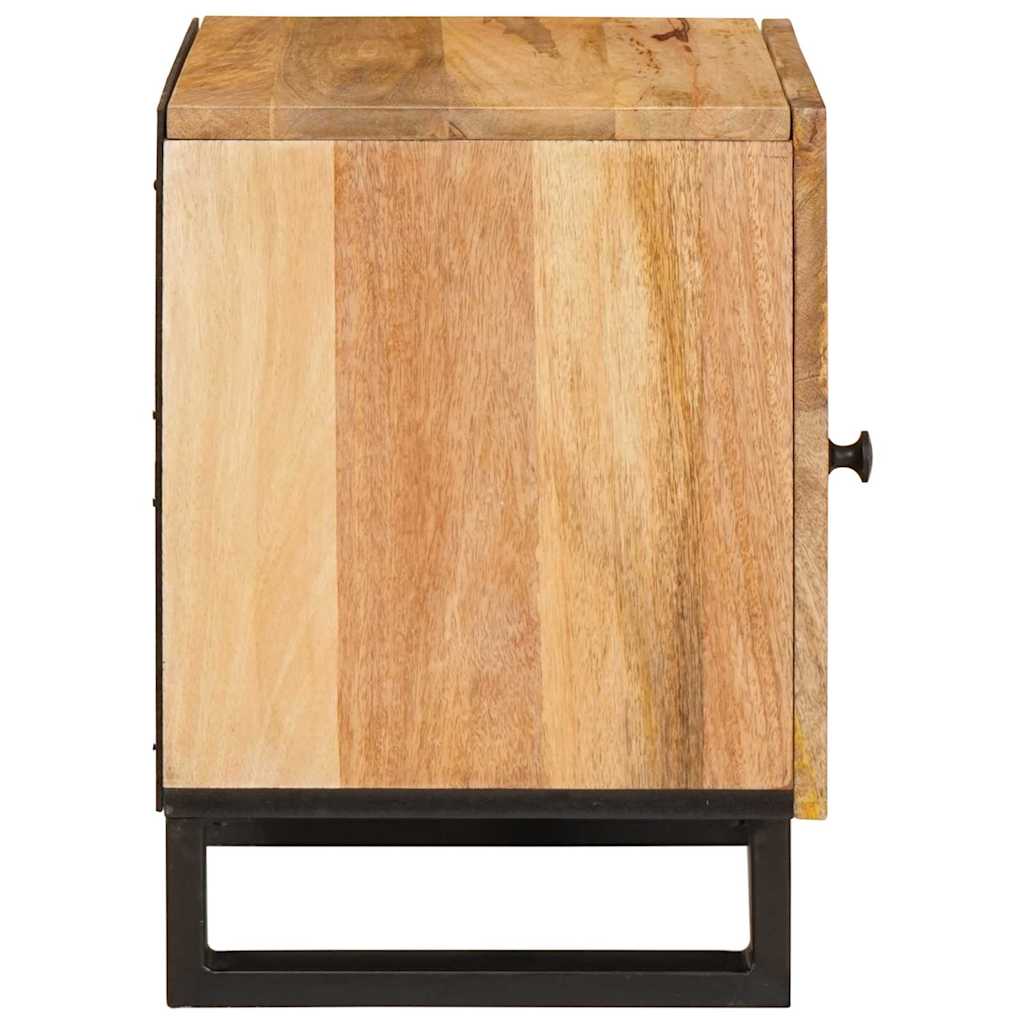 Bedside Cabinet Natural 40 x 33.5 x 46 cm Solid Mango Wood