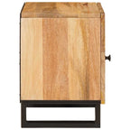 Bedside Cabinet Natural 40 x 33.5 x 46 cm Solid Mango Wood