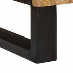 Bedside Cabinet 2 pcs Natural 40 x 33 x 46 cm Solid Mango Wood