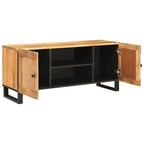 TV Cabinet with Shelf Brown 105 x 33 x 46 cm Solid Mango Wood