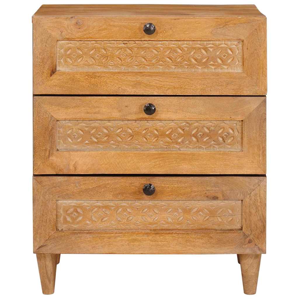 Bedside Cabinet Light Brown 50 x 33 x 62 cm Solid Acacia wood