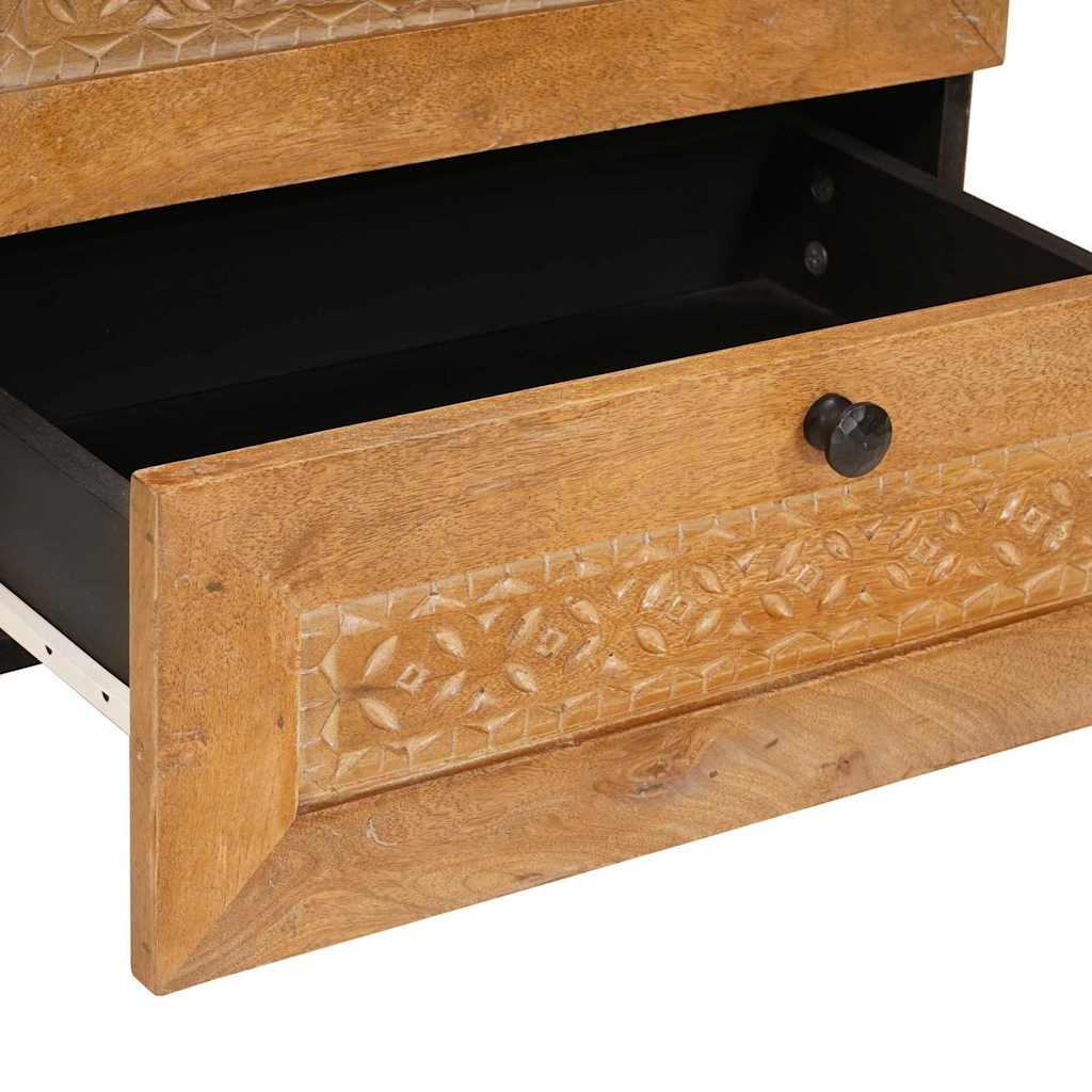 Bedside Cabinet Light Brown 50 x 33 x 62 cm Solid Acacia wood