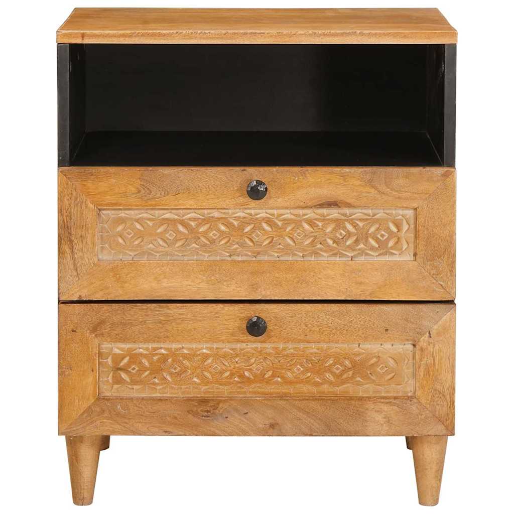 Bedside Cabinet Light Brown 50 x 33 x 62 cm Solid Acacia wood