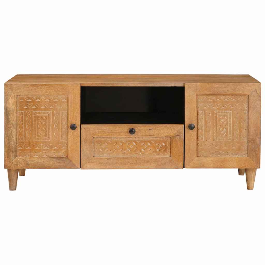 TV Units with Door Light Brown 105 x 33 x 46 cm Engineered wood