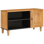 TV Units with Shelf Light Brown 80 x 33 x 46 cm Engineered wood