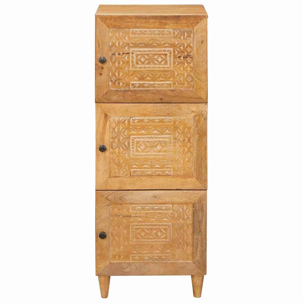 Highboard Light brown 40 x 33 x 110 cm Solid mango wood