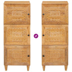 Highboard Light brown 40 x 33 x 110 cm Solid mango wood