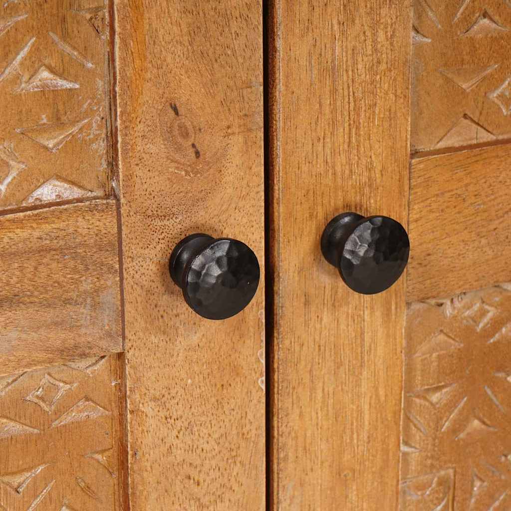 Highboard Light brown 60 x 33 x 100 cm Solid mango wood