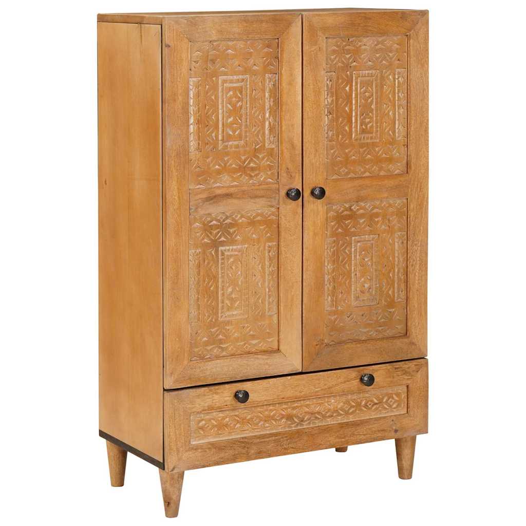 Highboard Light brown 60 x 33 x 100 cm Solid mango wood