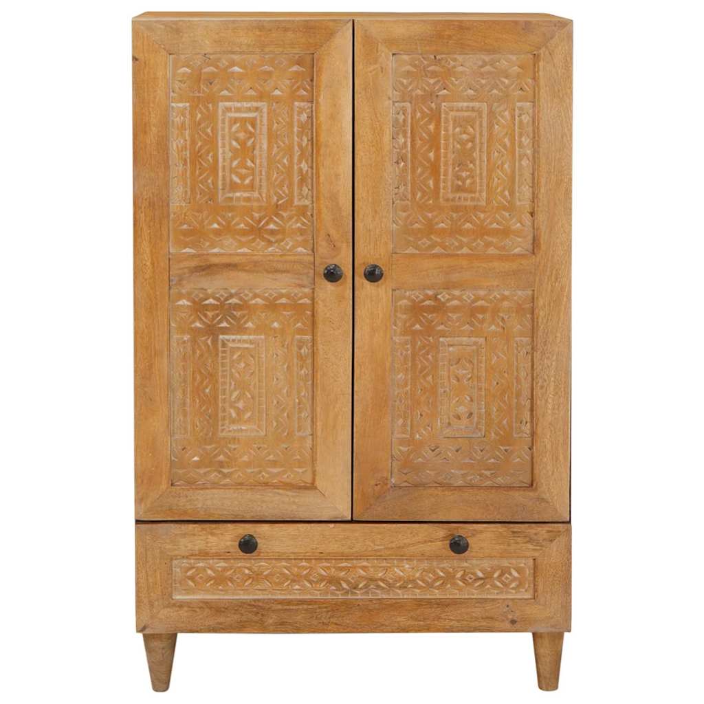 Highboard Light brown 60 x 33 x 100 cm Solid mango wood