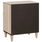 Bedside Cabinet Beige 50 x 33 x 60 cm Solid Acacia wood