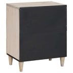 Bedside Cabinet Beige 50 x 33 x 62 cm Solid Acacia wood