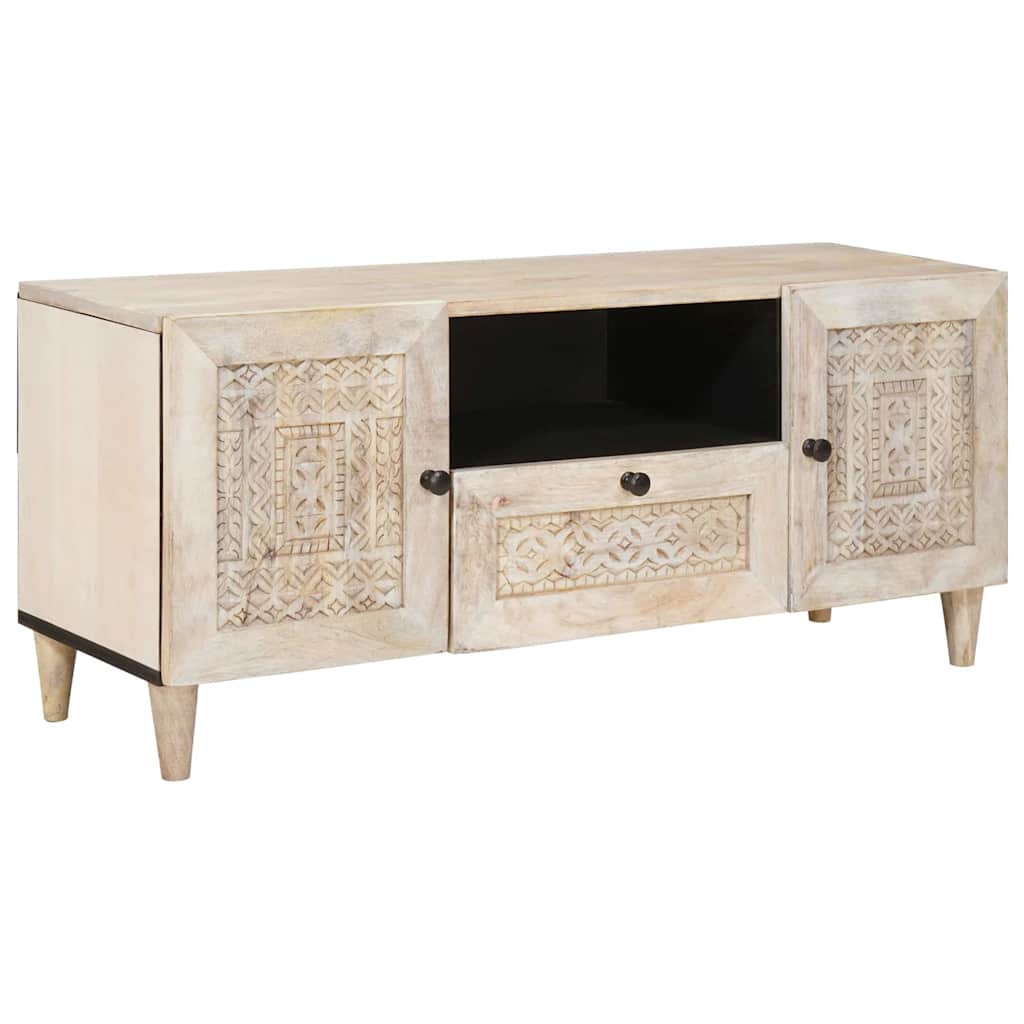TV Units with Drawer White 105 x 33 x 46 cm Engineered wood