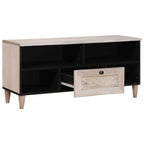 TV Units with Drawer White 105 x 33 x 46 cm Engineered wood