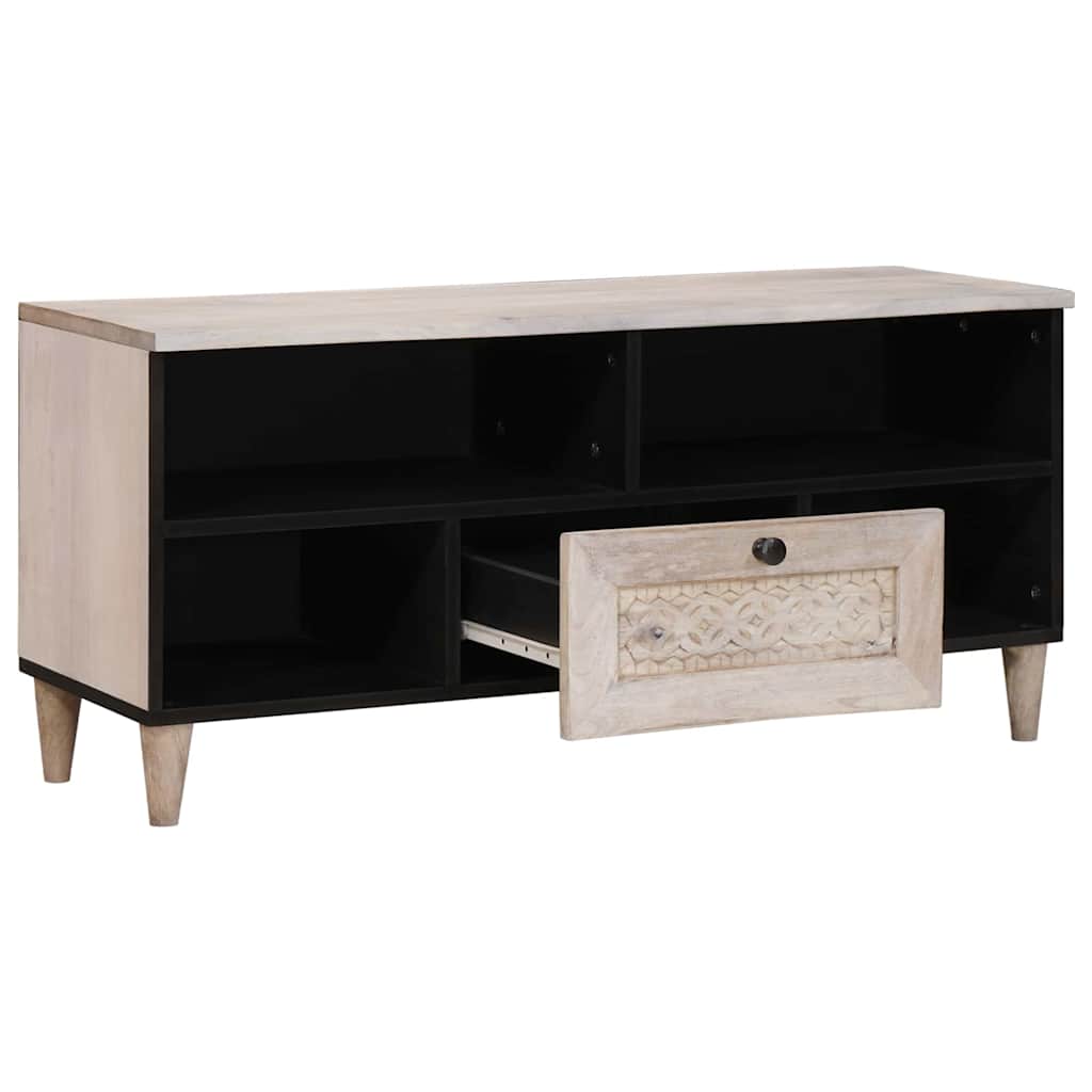 TV Units with Drawer White 105 x 33 x 46 cm Engineered wood