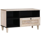 TV Units with Drawer White 80 x 33 x 46 cm Engineered wood