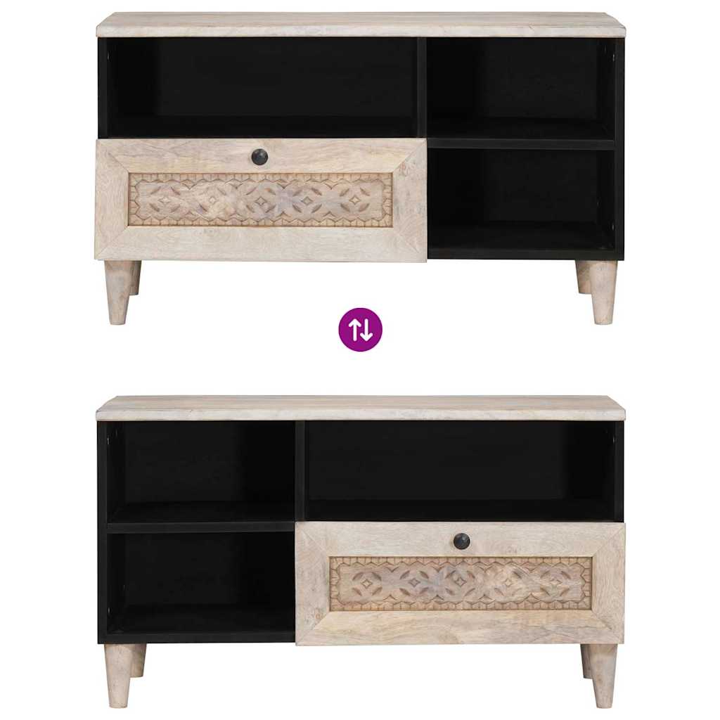 TV Units with Drawer White 80 x 33 x 46 cm Engineered wood