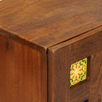 Sideboard Walnut 60 x 33 x 75 cm Solid Mango Wood