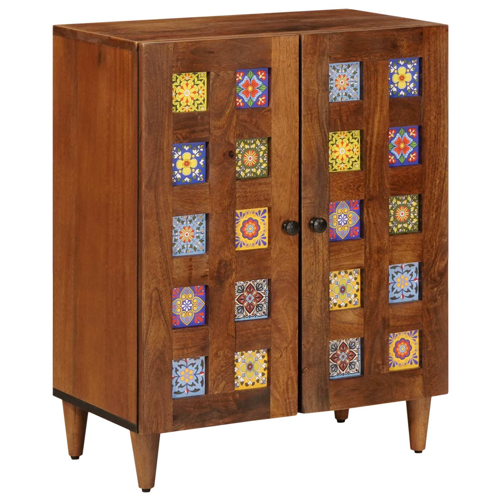 Sideboard Walnut 60 x 33 x 75 cm Solid Mango Wood