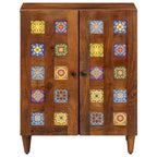 Sideboard Walnut 60 x 33 x 75 cm Solid Mango Wood