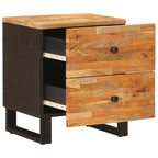 Bedside Cabinet Brown 40 x 33 x 46 cm Solid Mango Wood