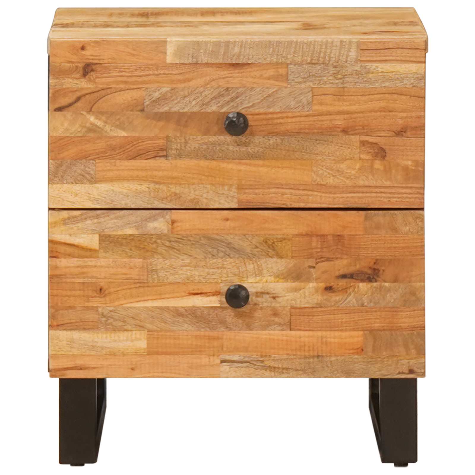 Bedside Cabinet Brown 40 x 33 x 46 cm Solid Mango Wood