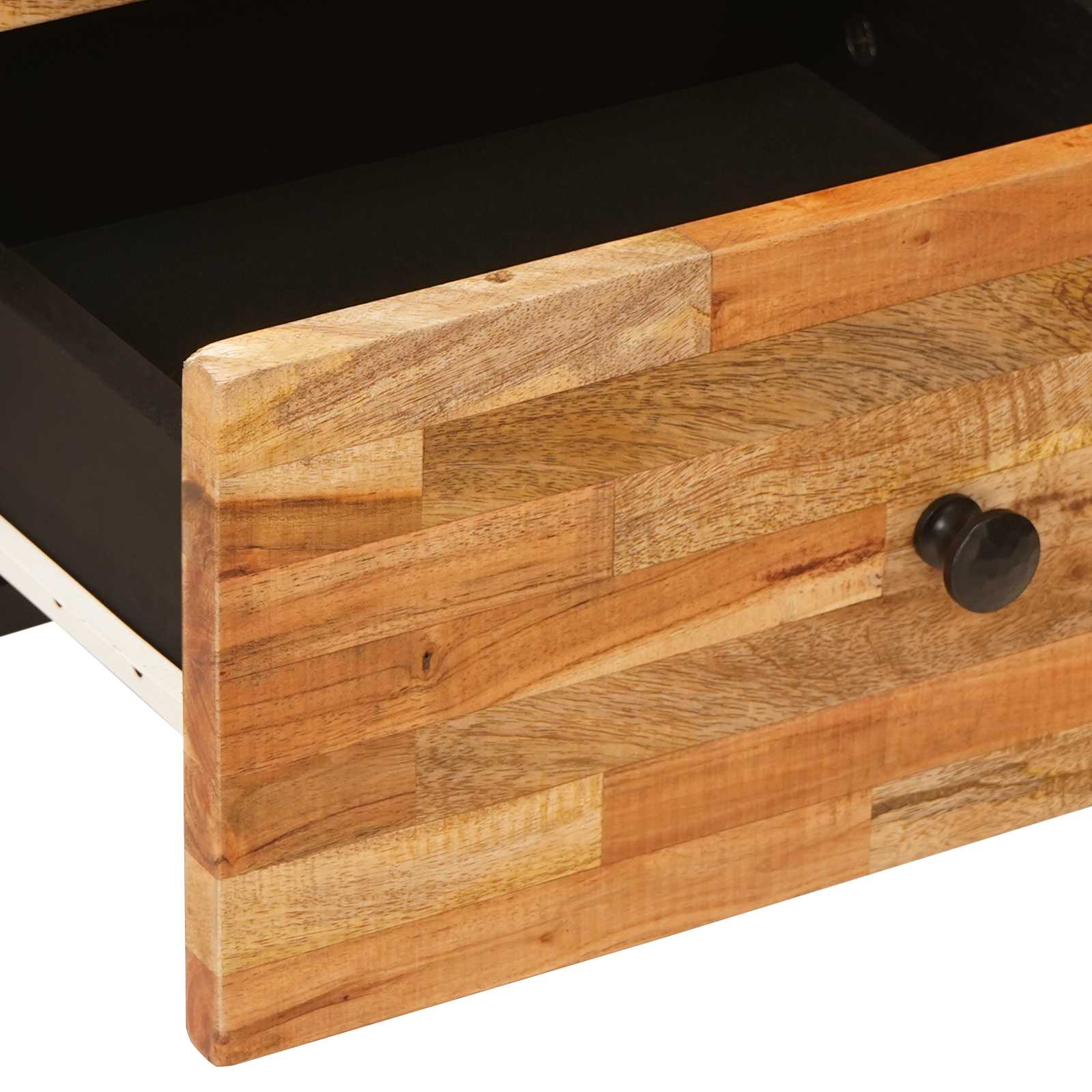 Bedside Cabinet 2 pcs Brown 40 x 33 x 46 cm Solid Mango Wood