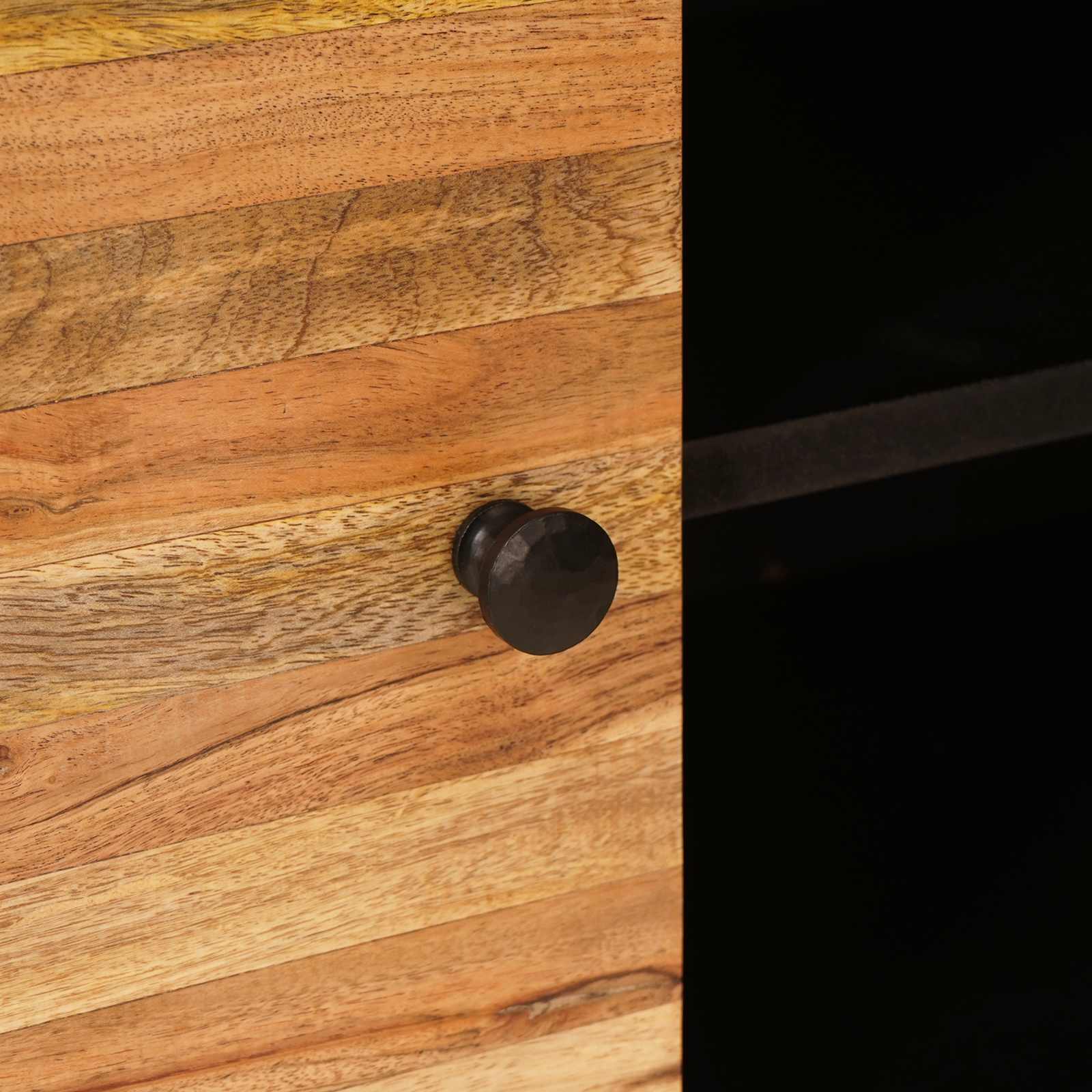 TV Cabinet with Storage Brown 105 x 33 x 46 cm Solid Mango Wood