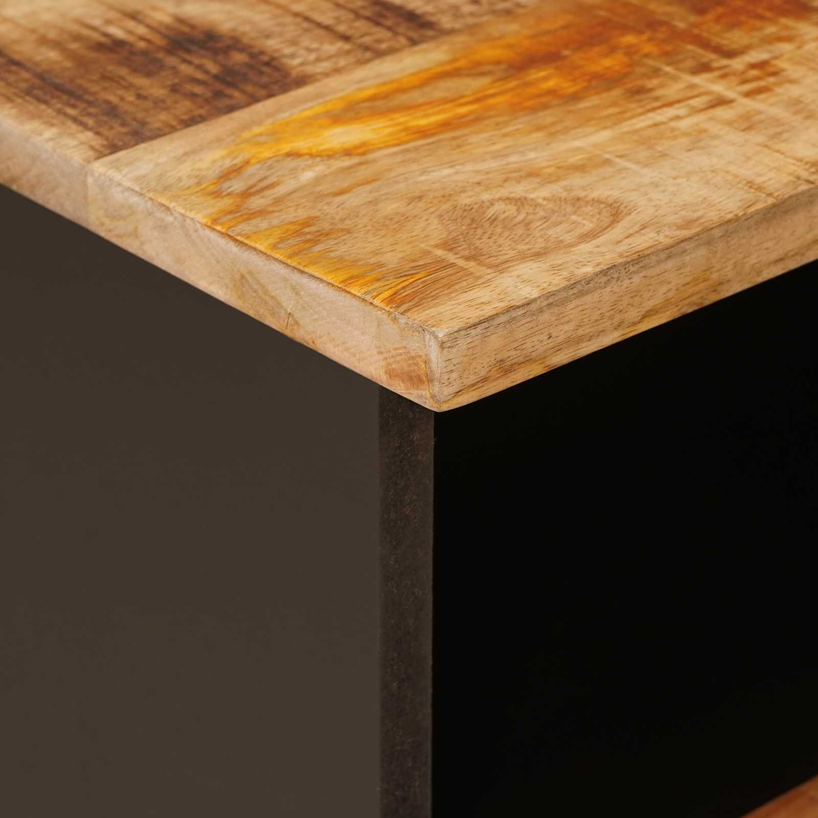 Bed cabinet with Drawer Brown 40 x 33 x 46 cm Solid Mango Wood