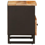 Bed cabinet with Drawer Brown 40 x 33 x 46 cm Solid Mango Wood