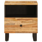 Bed cabinet 2 pcs Brown 40 x 33 x 46 cm Solid Mango Wood