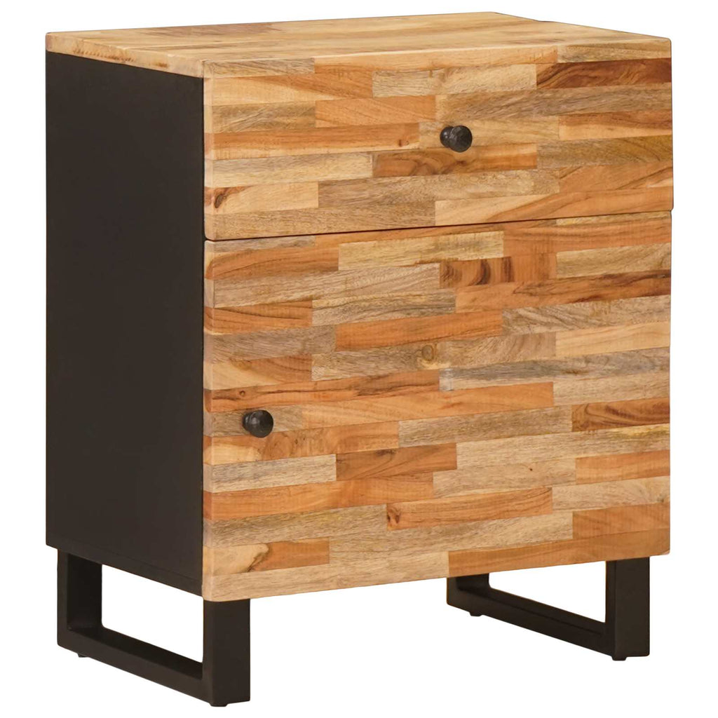 Bed cabinet with Drawer Brown 50 x 33 x 60 cm Solid Mango Wood