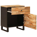 Bed cabinet with Drawer Brown 50 x 33 x 60 cm Solid Mango Wood