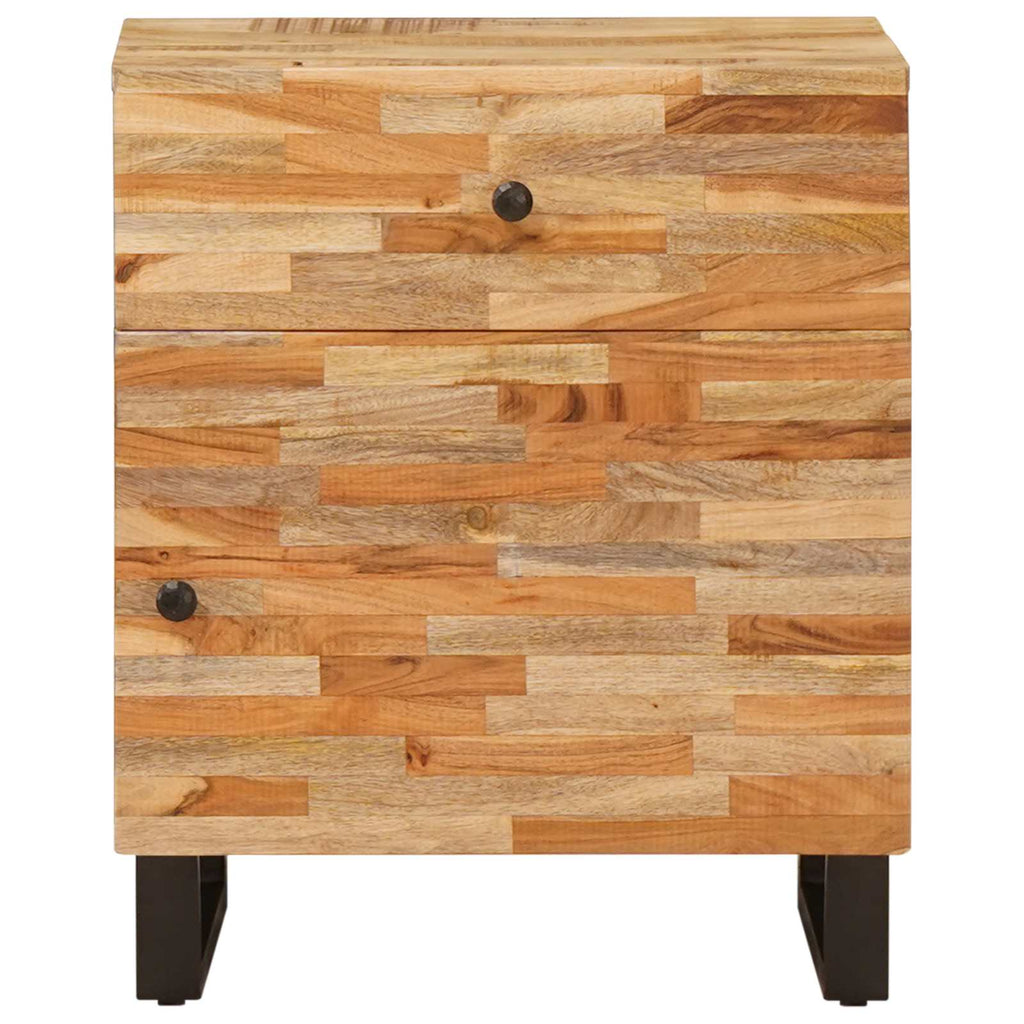 Bed cabinet with Drawer Brown 50 x 33 x 60 cm Solid Mango Wood