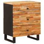 Bed cabinet with Drawer Brown 50 x 33 x 62 cm Solid Mango Wood